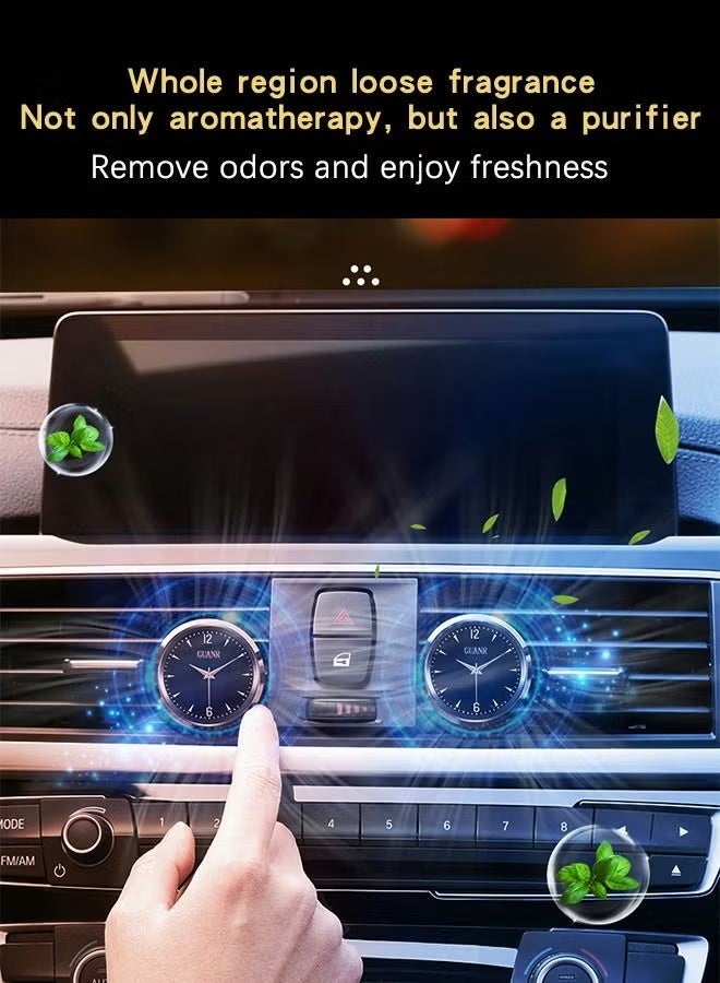 3-Scent Car Aromatherapy Diffuser with LED Clock - Vent Clip Air Freshener Kit,Decorative Fragrance System with Replaceable Slices for Car Interior - view 5